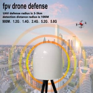 Fixed detection, positioning, detection and countermeasures equipment for unmanned aerial vehicles