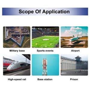Fixed detection, positioning, detection and countermeasures equipment for unmanned aerial vehicles