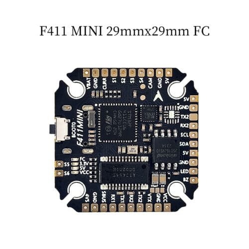 D-RC F411MINI Flight Controller OSD Barometer 2MB Black Box Crossing Aircraft Model FPV