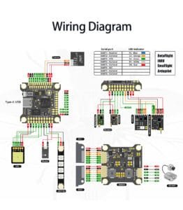 D-H760Stack H7DUAL FC AM32 60A ESC 30X30mm for Racing Drone