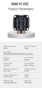 D-H760Stack H7DUAL FC AM32 60A ESC 30X30mm for Racing Drone