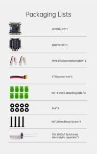 D-H760Stack H7DUAL FC AM32 60A ESC 30X30mm for Racing Drone