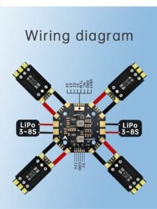 D-RC 80A 48K AM32 3-8S SINGLE ESC