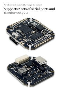 D-RC F411MINI Flight Controller OSD Barometer 2MB Black Box Crossing Aircraft Model FPV