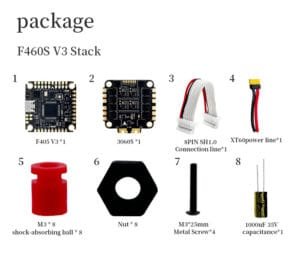 D-F460S V3 Stacd F405 V3 ICM42688 FC BLS 60A 4 in 1ESC 30x30mm 3-6S for FPV Freestyle Drone