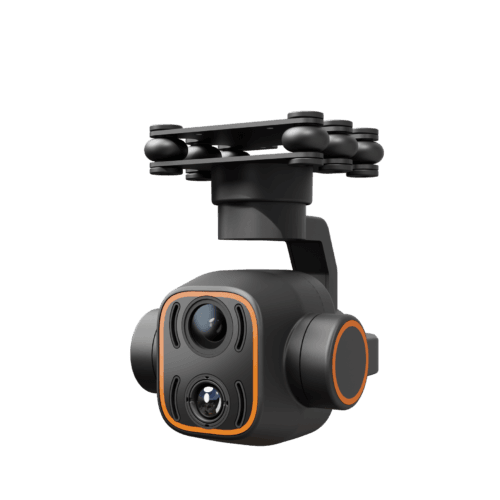 DA12 three-axis stable control dual light gimbal: intelligent dynamic tracking, integrated 2K visible light and thermal imaging
