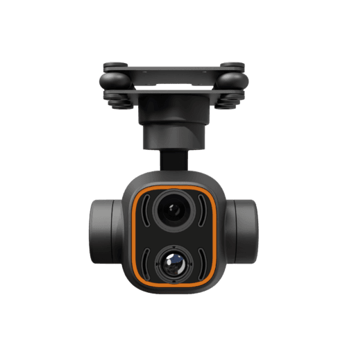 DA12 three-axis stable control dual light gimbal: intelligent dynamic tracking, integrated 2K visible light and thermal imaging