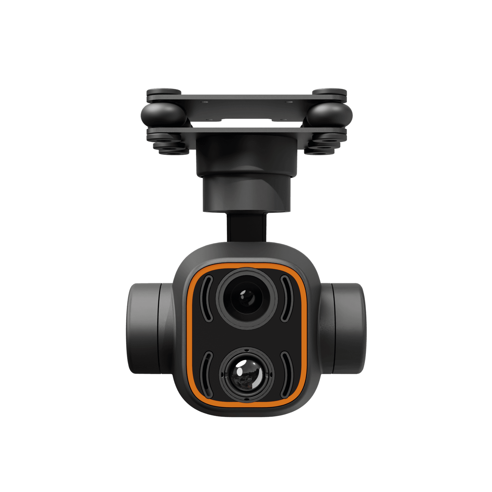 DA12 three-axis stable control dual light gimbal: intelligent dynamic tracking, integrated 2K visible light and thermal imaging