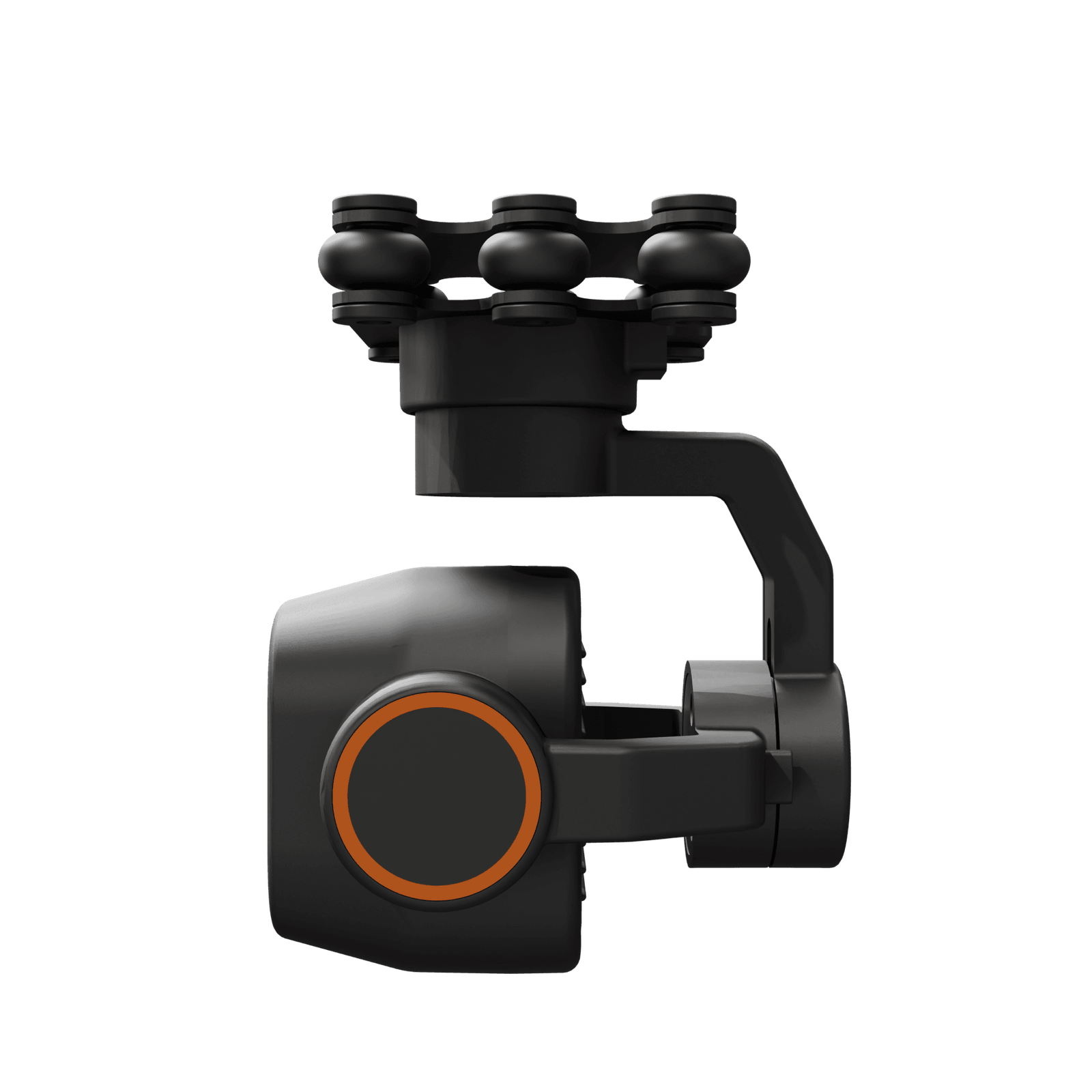DA12 three-axis stable control dual light gimbal: intelligent dynamic tracking, integrated 2K visible light and thermal imaging