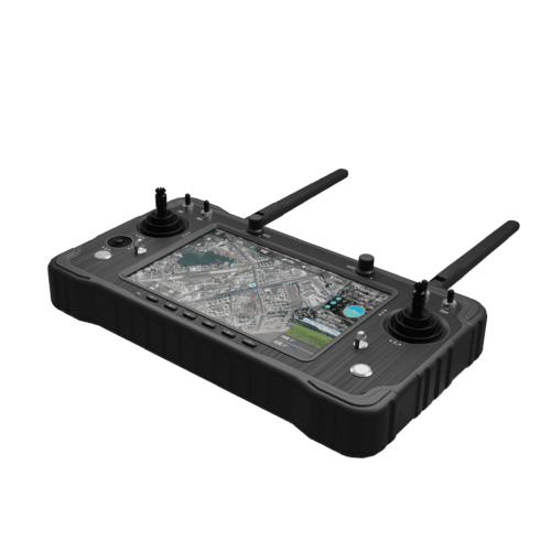The DAH16 is an advanced remote control system designed for various unmanned vehicle applications such as drones, helicopters, and fixed-wing aircraft. It features a high-definition display with a long transmission range, providing an excellent control experience for operators. The controller supports HD video and data transmission, making it suitable for professional aerial photography, surveying, and surveillance.