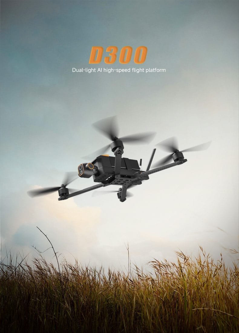 Carbon Fibre Fuselage Drone - Dynamic AI Tracking, 3KG Load.